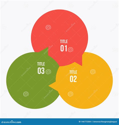 Circle Chart Circle Infographic Or Circular Diagram Stock Vector