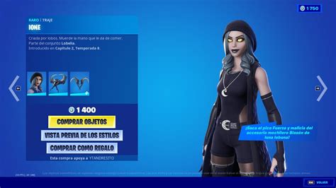 Nueva Skin Ione Nueva Tienda Fortnite Hoy De Octubre Tienda De