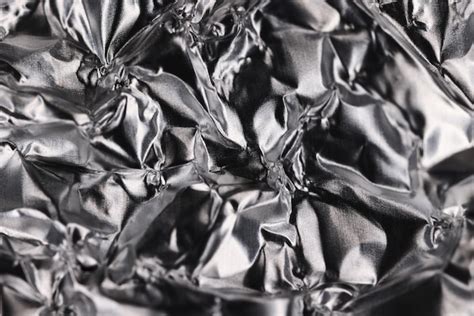 Premium Photo Crumpled Foil Abstract Background Black And White