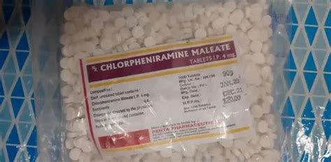 Penta Pharmaceuticals Tablet Chlorpheniramine Maleate 4mg For Clinic Packaging Type 1000 At