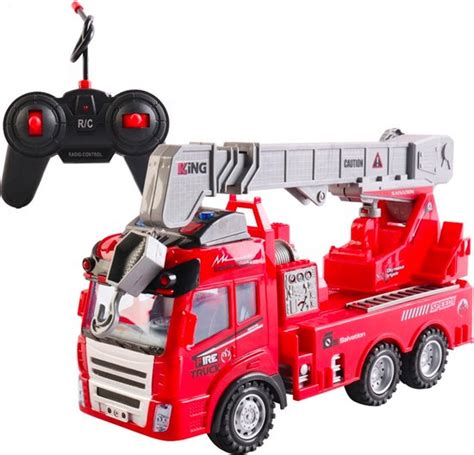 Camion de pompiers télécommandé Allerion Avec lumière et son Jouets