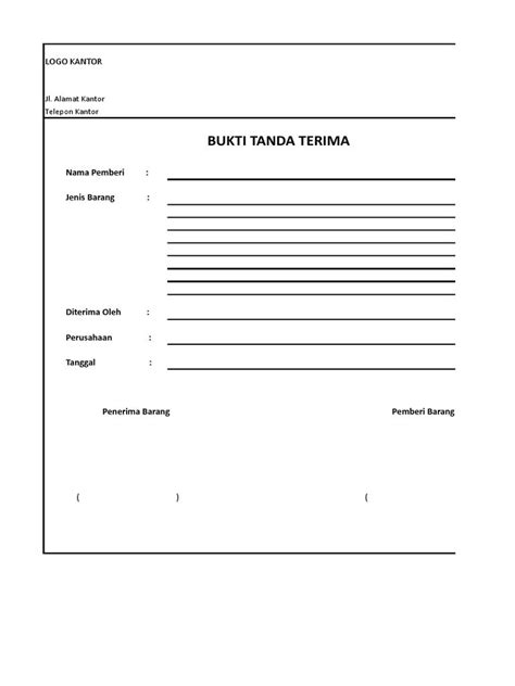 Bukti Tanda Terima Pentingnya Mempertahankan Bukti Transaksi Anda Artofit