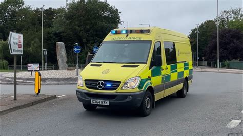 South East Coast Ambulance Service Driver Training Unit On A Blue Light Run In Ashford Youtube