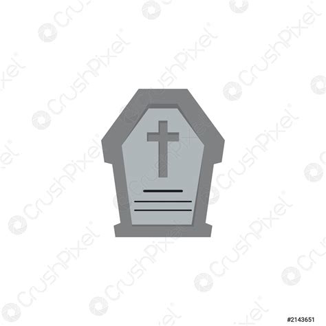 Tomb Icon Template Vector Illustration Stock Vector 2143651 Crushpixel