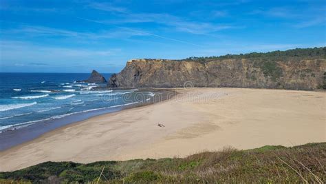 Praia De Odeceixe Mar Beach Atlantic Ocean Hiking Rota Vicentina The