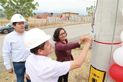 Emseu Sac Inauguo La Ampliaci N Del Servicio El Ctrico En El Caser O