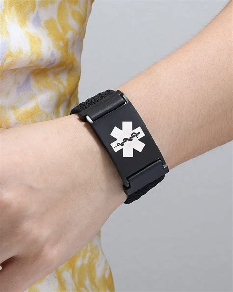 MAXZOOL Pulseras de alerta médica personalizadas para mujeres y hombres