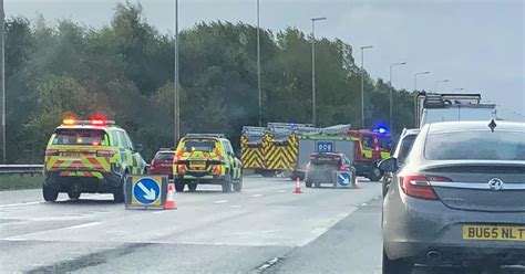 Updates As M6 Crash Causes Lane Closures Liverpool Echo