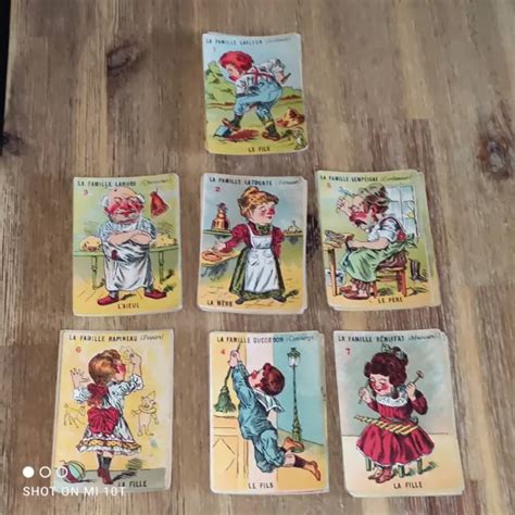 ANCIEN JEU DE Cartes Jeu Des 7 Familles Complet 42 Cartes EUR 15 00