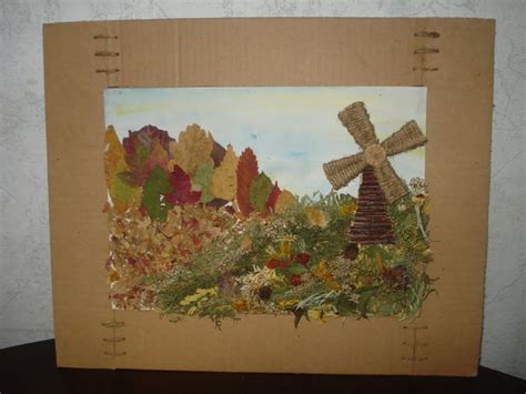 Аппликация панно из осенних листьев: Панно из осенних листьев - 36 фото