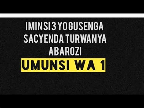 Sacyenda Byuka Usenge Iri Sengesho Ridasanzwe Riguhesha Insinzi Ku