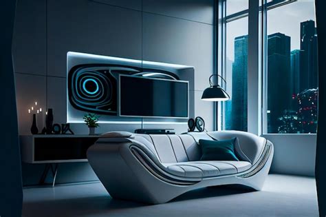 Futuristic Living Room Interior Design | Bryont Blog