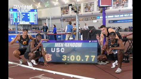 Highlight Uscs 4x400m Relay Team Sets World Record At Ncaa Indoor