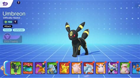 Pokemon UNITE Umbreon Defender Gameplay YouTube