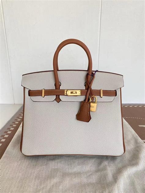 Birkin25 Color 8L gold Y stamp CM togo 名牌 手袋及銀包 Carousell