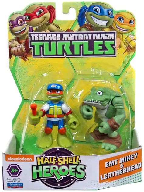 Teenage Mutant Ninja Turtles TMNT Half Shell Heroes EMT Mikey Leatherhead Action Figure ...