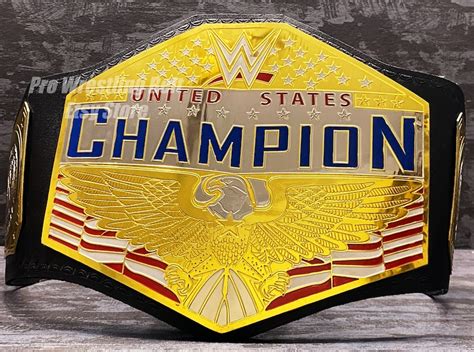 New Wwe United States Championship Belt 2mm Brass Plates Etsy