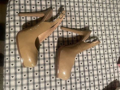 Steve Madden Staciee Nude Slingback Stilettos W Hidd Gem