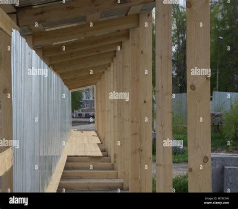 Under Construction Behind Security Fence Barrier Stock Photo - Alamy