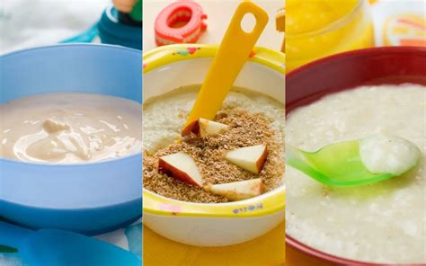 Papillas para bebés de 5 meses de cereales frutas y verduras Recetas