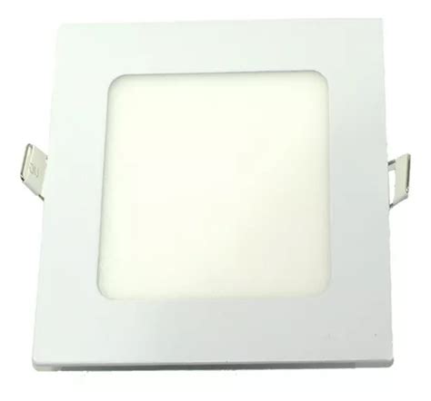 Panel Plafon W Led Embutir Techo Blanco Cuadrado Luz Fria Mercadolibre