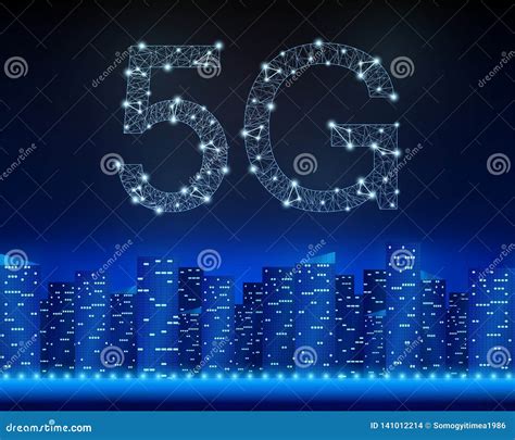 5g Technology Background Stock Vector Illustration Of Electronic