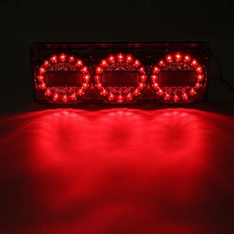 X Led Combination Tail Lights Stop Tail Indicator Reverse Truck Ute