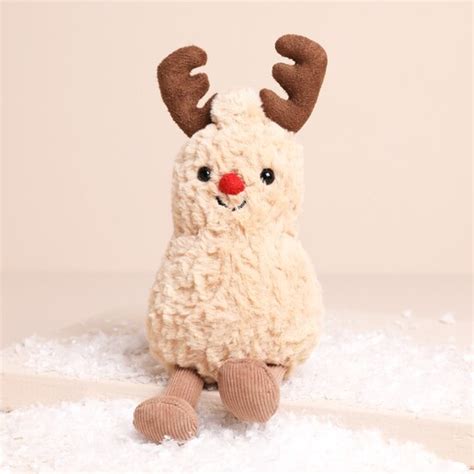 Amuesables Peanut Reindeer Soft Toy Jellycat Lisa Angel