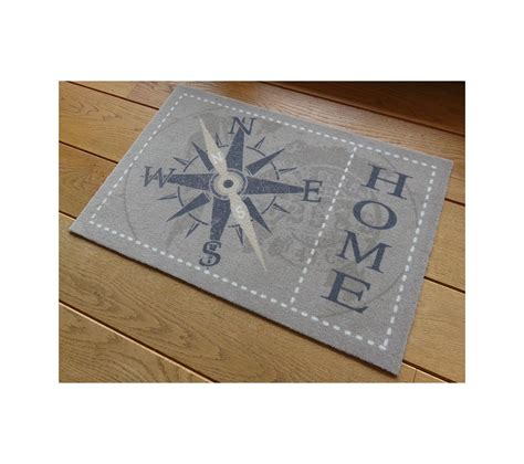 Tapis D entrée Motifs Home points Cardinaux 50 X 80 cm Tapis de