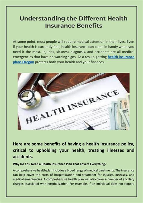 Understanding the Different Health Insurance Benefits by ...