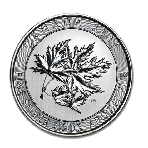 DBS Coins 2015 Silver Canadian Maple Leaf 1 5 Oz SUPERLEAF