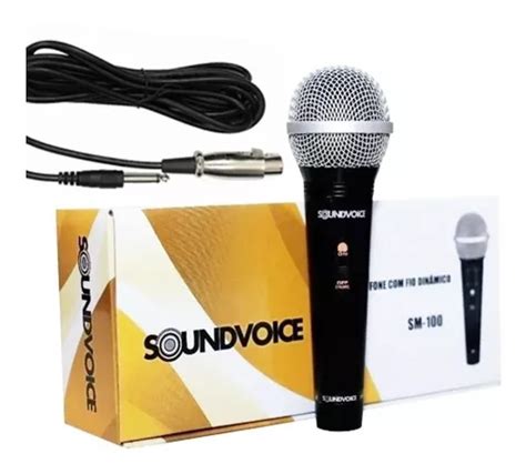 Microfone Soundvoice Sm Din Mico Mercadolivre