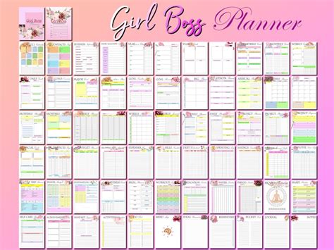 Girl Boss Planner 2023 Updated Printable Boss Babe Small Etsy