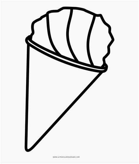 Snow Cone Coloring Page - Snow Cone Coloring Sheets, HD Png Download ...