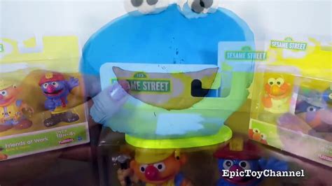 Cookie Monster Play Doh Surprise Egg Filled With Big Bird Ernie And Sesame Street Surprise Toys