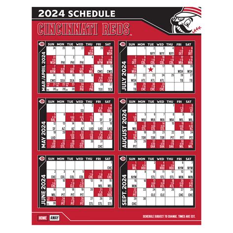 Printable Schedule | Schedule | Cincinnati Reds