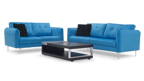 Blue Sofa Set Images | Baci Living Room