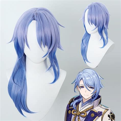 Game Genshin Impact Cosplay Kamisato Ayato Cosplay Costume Wig Genshin