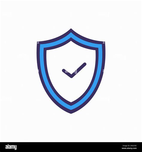 Shield Check Mark Icon Vector Illustration Stock Vector Image And Art Alamy