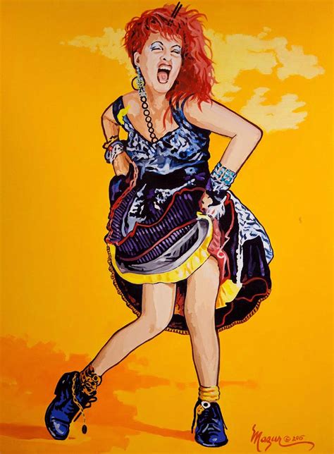 Cyndi Lauper Girls Just Wanna Have Fun By Ruby Mazur Bill Wyland Galleries Lahaina Llc