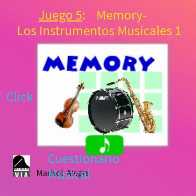 Juego 5 Memory Los Instrumentos Musicales 1 4º copia