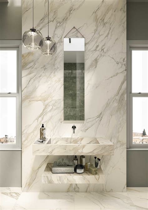 Porcelain Stoneware Wall Floor Tiles With Marble Effect Anima Ever