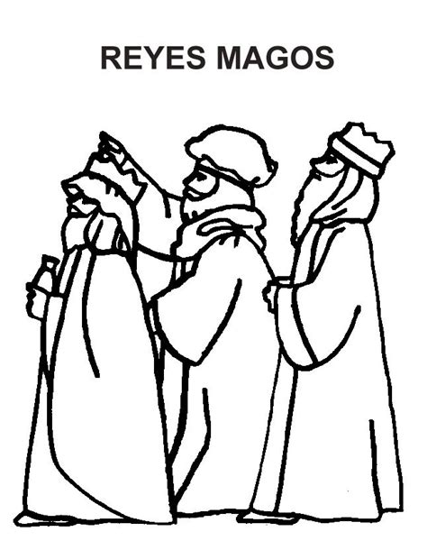 Los Tres Reyes Magos Para Colorear Colorear Imágenes