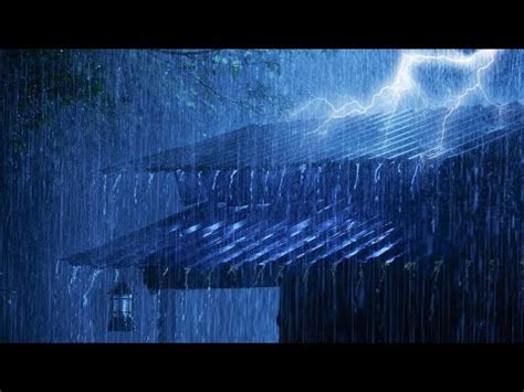 Fall Into Sleep In Minutes With Heavy Rain Thunder Intense Sounds