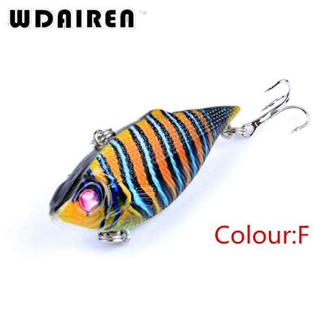 1Pcs VIB Vibration Sinking Fishing Lure 6 5cm 7 5g Lifelike 3D Painting