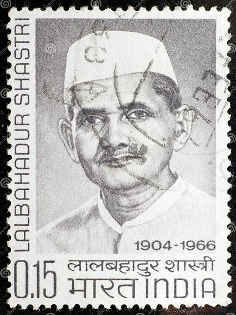 Lal Bahadur Shastri 1904 1966 The Second Prime Minister Of India Editorial Photo Image Of