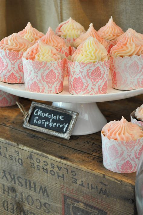 Chocolate Raspberry Cupcakes And A Bridal Shower