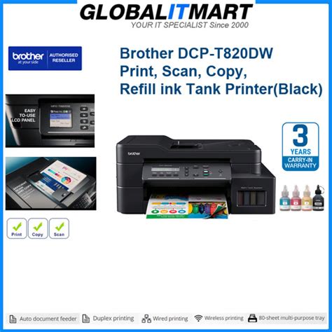 Brother Dcp T Dw Ink Tank Printer Print Scan Copy Duplex Print