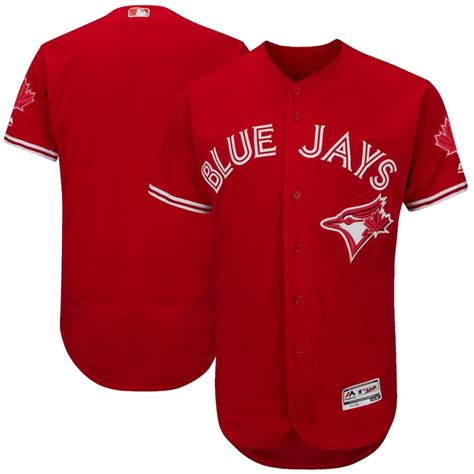 Men's Toronto Blue Jays Majestic Scarlet 2017 Flex Base Authentic ...
