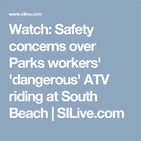 Watch: Safety concerns after Parks' ATV riding at beach | Atv riding, Atv, Riding